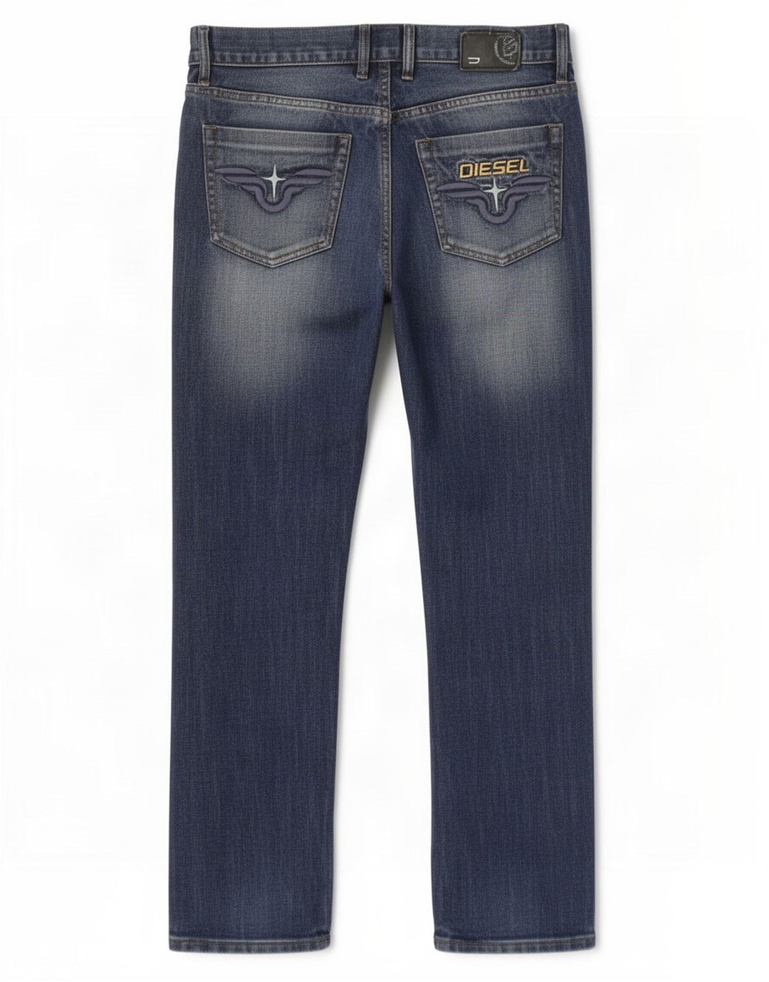 Diesel Straight Jeans til mænd W34 L34 Blå Bomuld
