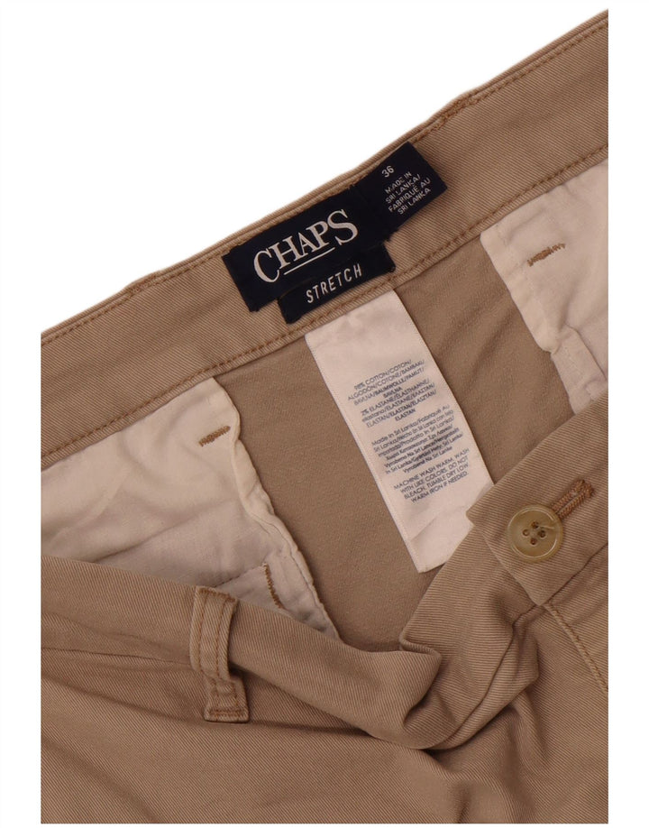 Chaps Herre Chino Shorts W36 Stor Beige Bomuld