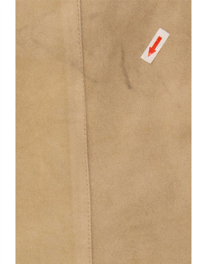 J.J.Scott Herre 3-knaps ruskindsblazerjakke IT 52 XL beige læder