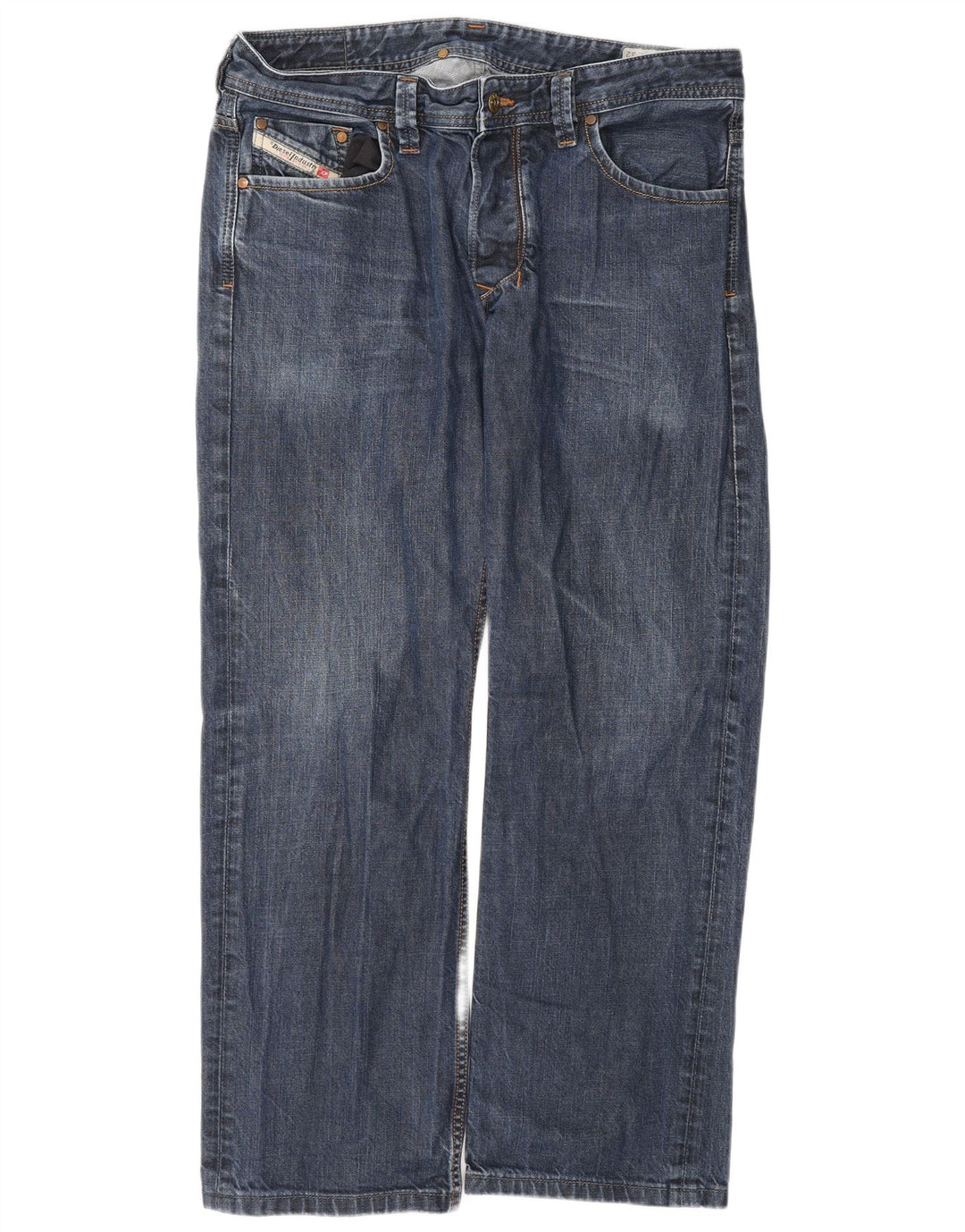 Diesel Straight Jeans til mænd W34 L29 Blå Bomuld