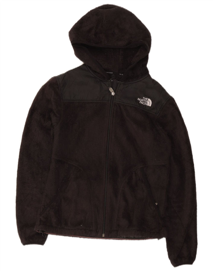 The North Face Fleecejakke med hætte til kvinder UK 12 Medium Sort Polyester