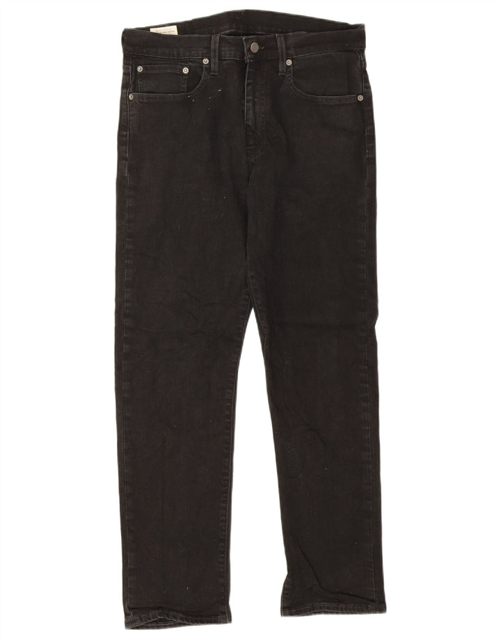 Levi's lige jeans til kvinder W32 L30 sort bomuld