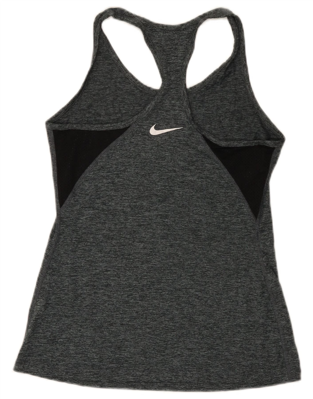 Nike Dame Dri Fit Vest Top UK 8 Small Grå Flecked Polyester