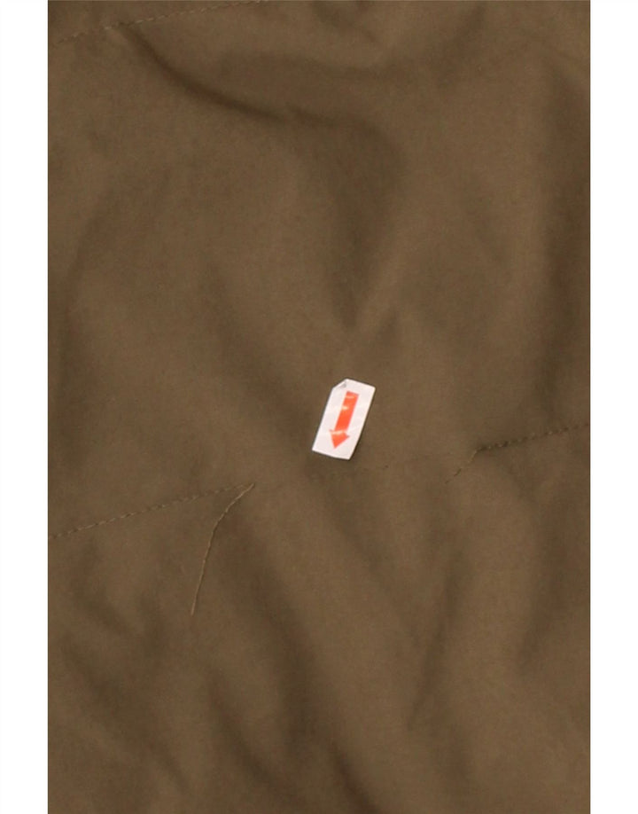 DKNY Womens Hooded Padded Coat UK 14 Medium Khaki