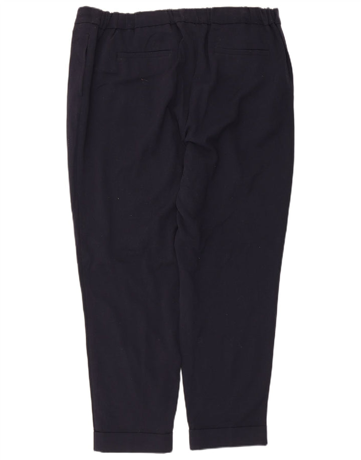 Marks & Spencer Dame Casual Bukser US 16 Large W36 L26 Navy Blue