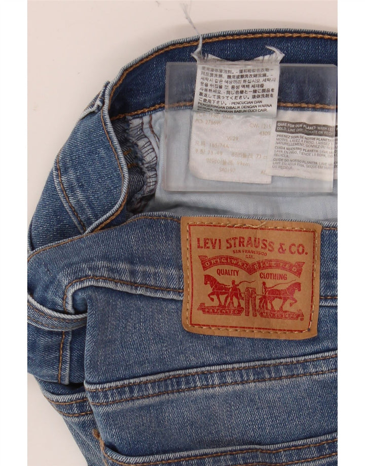 Levi's denimshorts til kvinder W29 mellemblå bomuld