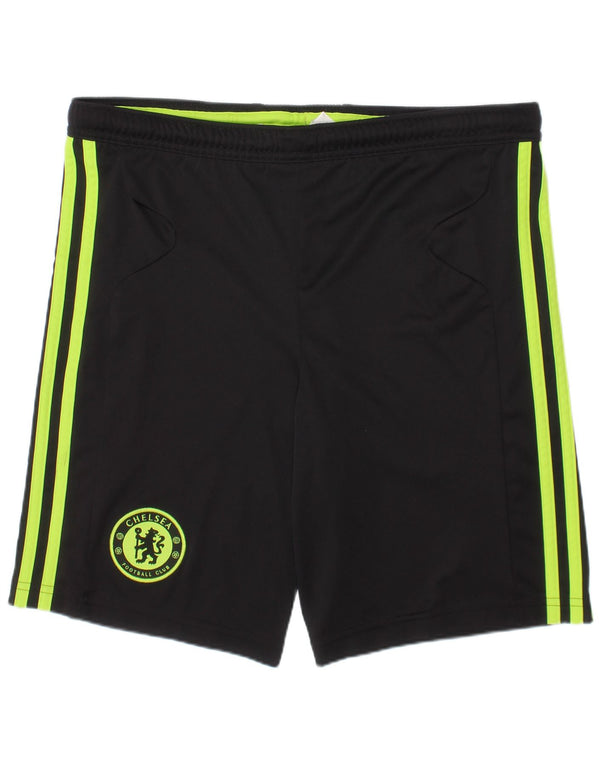 Adidas Boys Chelsea FC Grafiske sportsshorts 11-12 år Sort polyester