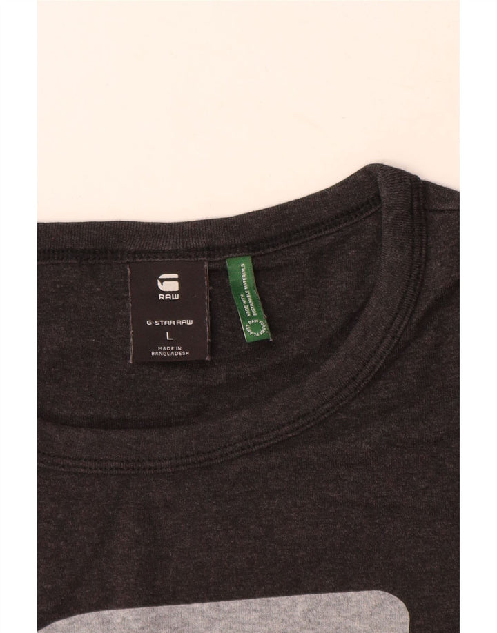 G-Star Herre Grafisk T-Shirt Top Stor Grå