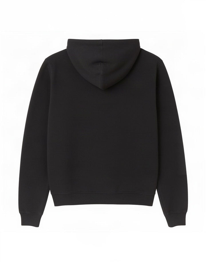Tommy Hilfiger Herre grafisk hættetrøje med lynlås mellem sort bomuld