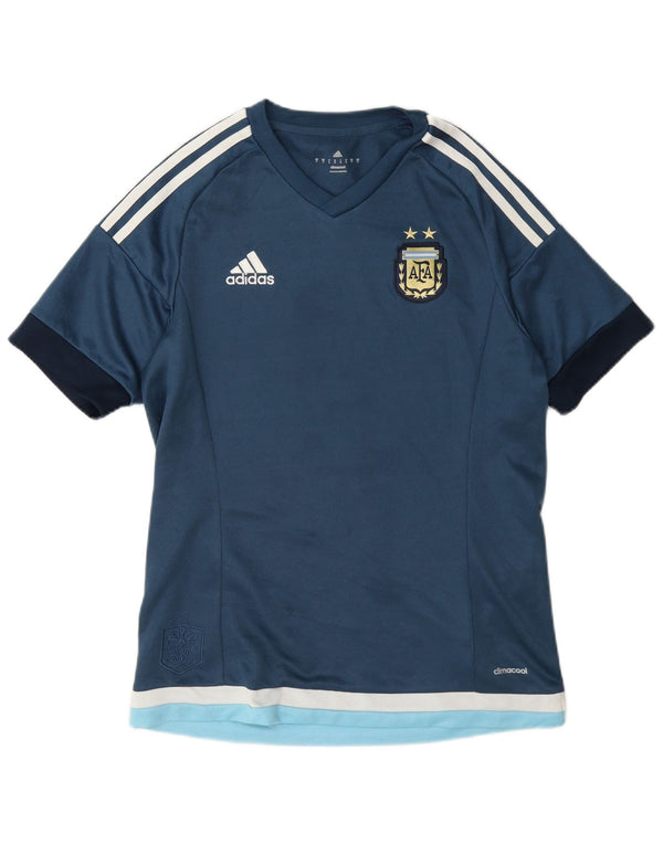Adidas Herre Argentina National fodbold Grafisk T-shirt Top Lille Blå