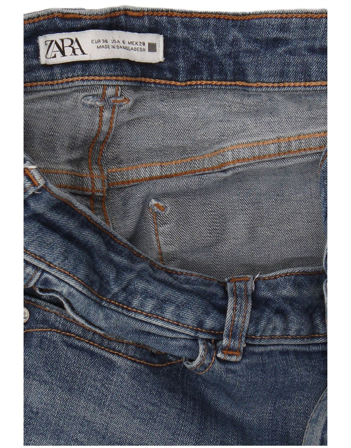 Zara Dame Slim Jeans EU 38 Small W28 L26 Blå