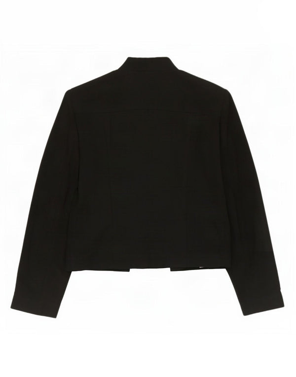 Marks & Spencer Womens Open Blazer Jacket UK 10 Small Black