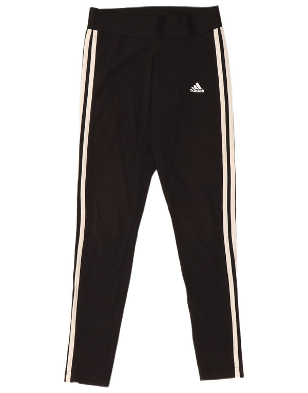 Adidas Dame Leggings UK 8/10 Small Black Bomuld