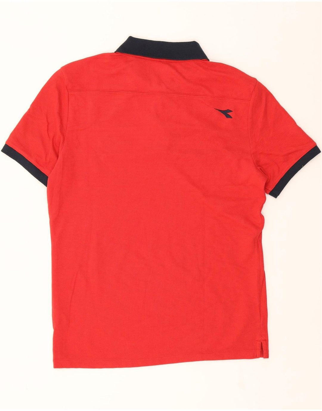 DIADORA Mens Graphic Polo Shirt Medium Red Cotton Vintage Diadora and Second-Hand Diadora from Messina Hembry 