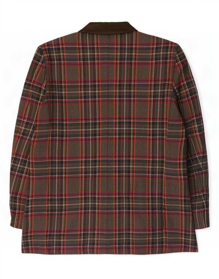 Clementino Dame 3-knaps blazerjakke IT 42 Medium Flerfarvet ternet
