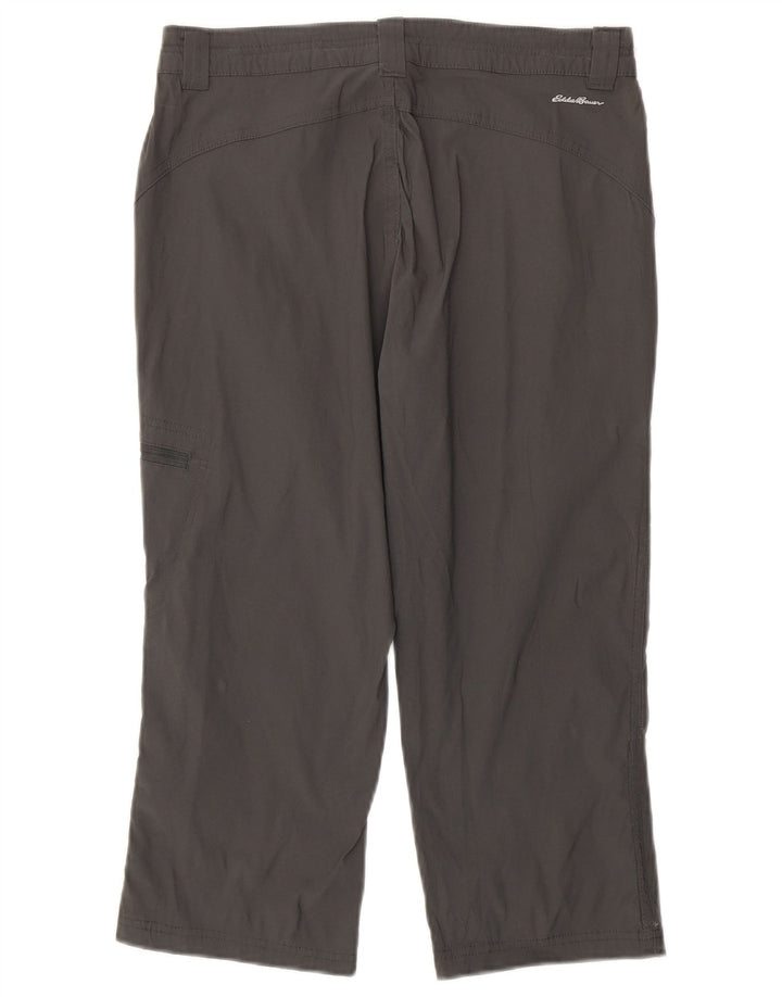 EDDIE BAUER Straight Cargo Capri Bukser til kvinder US 4 Small W30 L21 Grå
