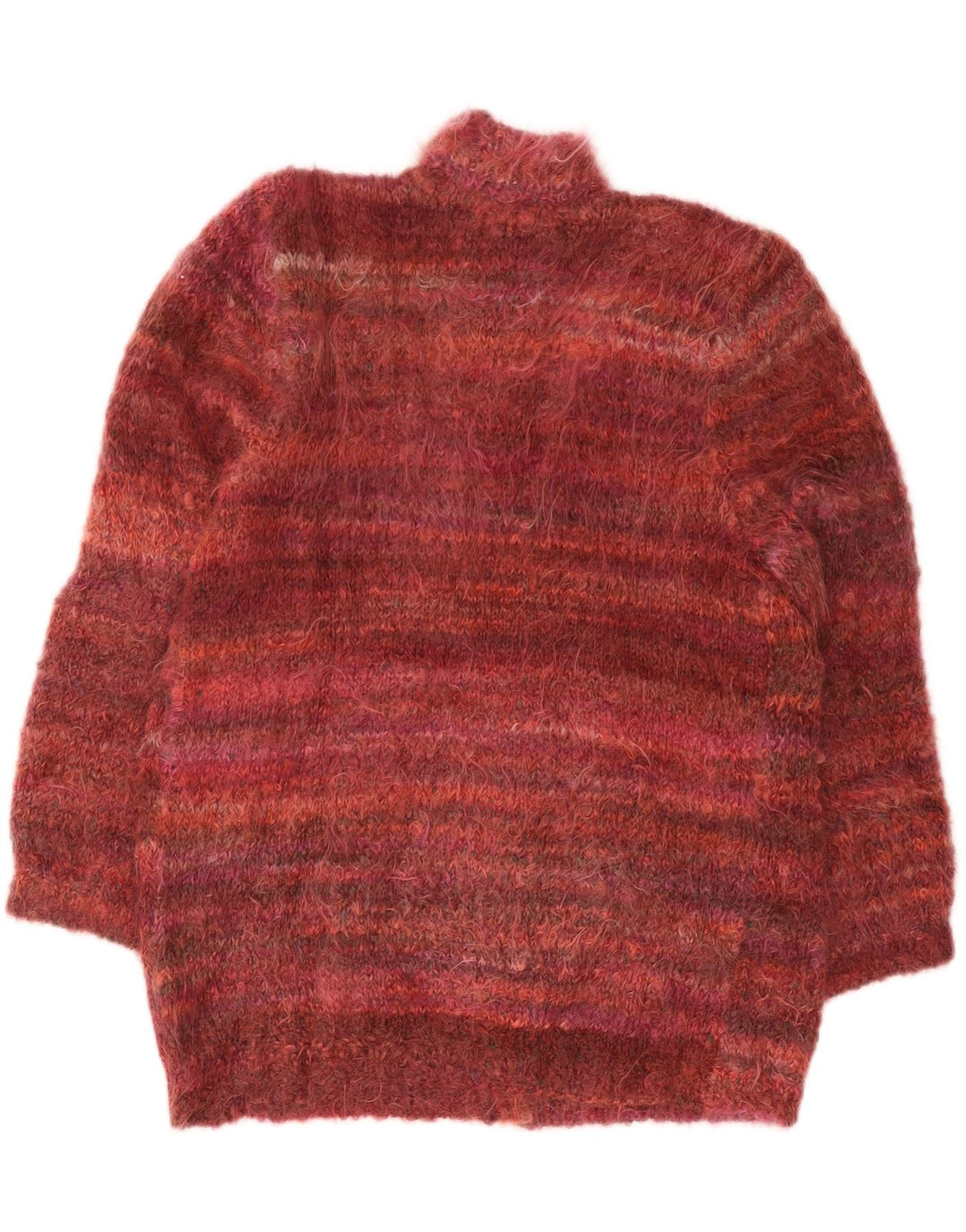 Vintage oversized cardigan sweater til kvinder UK 18 XL Burgundy