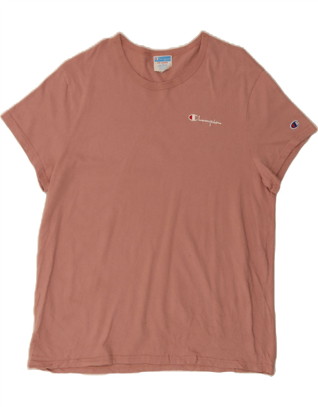 CHAMPION Mens T-Shirt Top 2XL Pink Cotton Vintage Champion and Second-Hand Champion from Messina Hembry 