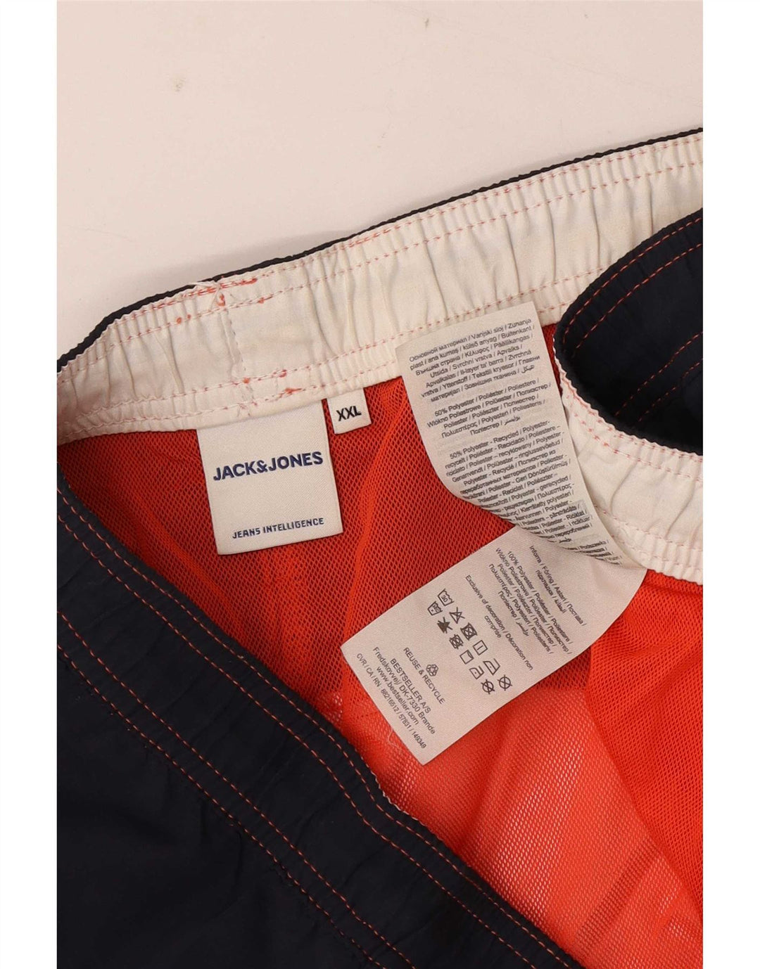Jack & Jones herre badeshorts 2XL flerfarvet stribet polyester