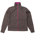 PUMA Womens Oversized Tracksuit Top Jacket UK 10 Small Grey Polyester