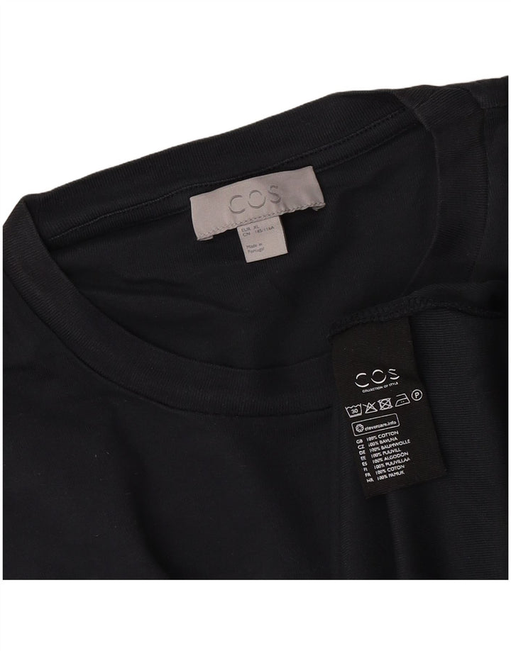 Cos Herre T-Shirt Top XL Marineblå Bomuld