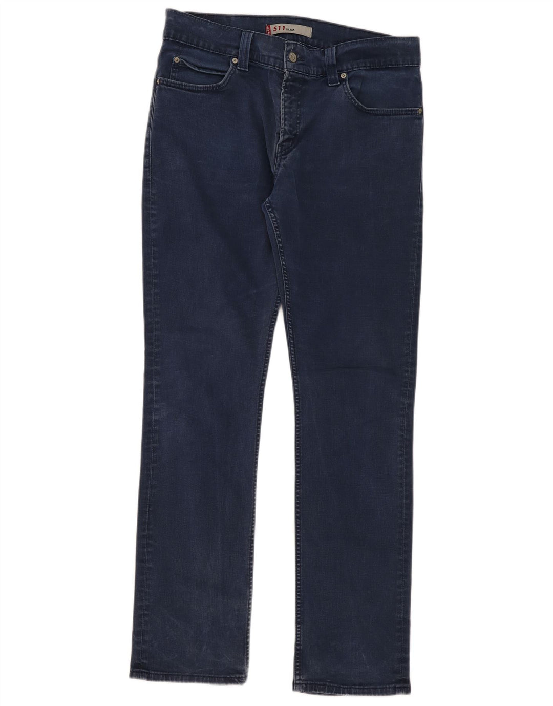 Levi's Dame 511 Slim Jeans W36 L34 Marineblå Bomuld