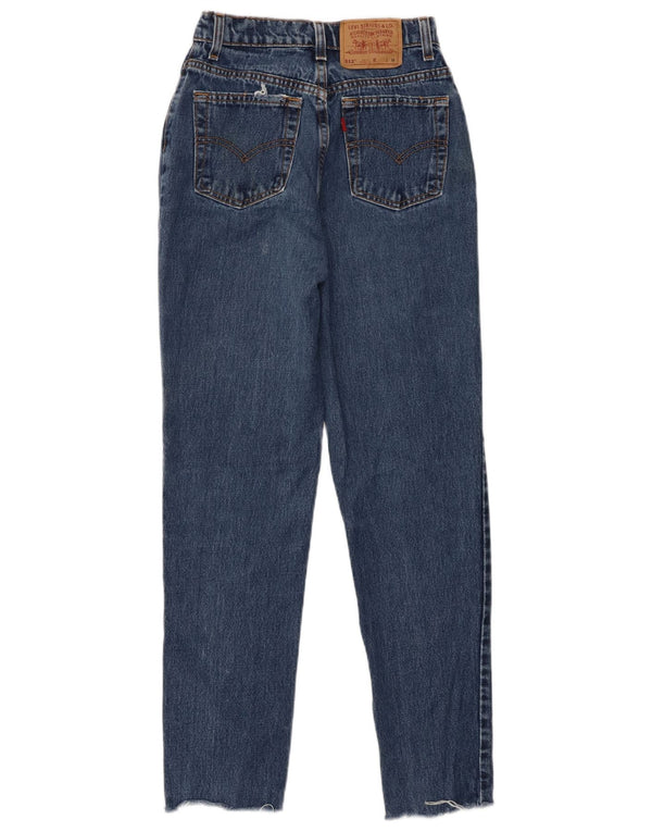 Levi's Womens 512 Højtaljede tilspidsede jeans US 7 Medium W26 L29 Blå