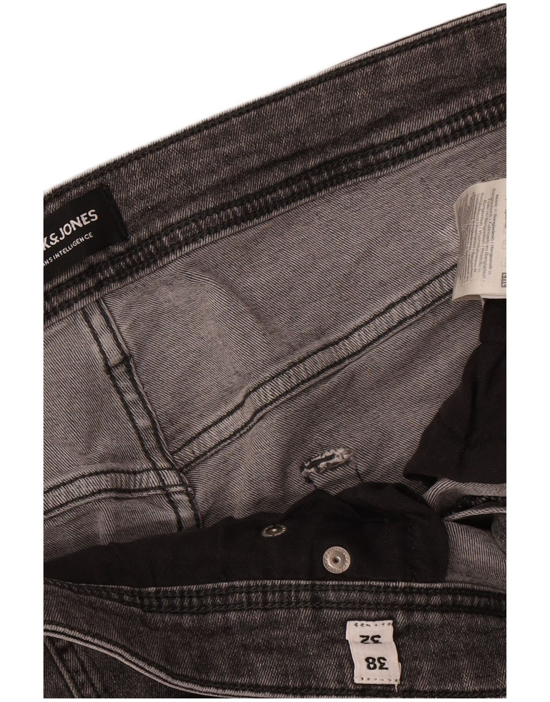 Jack & Jones Herre Slim Jeans W38 L32 Grå Bomuld