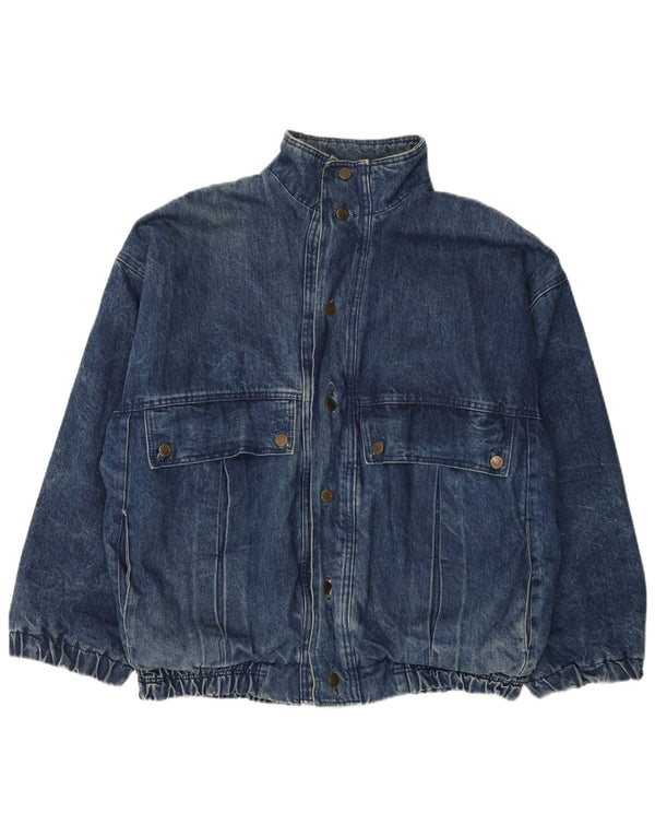 Vintage denimjakke til mænd UK 42 XL blå bomuld