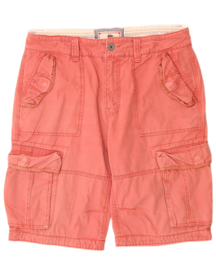 Fat Face Herre Cargo Shorts W34 Large Red Bomuld