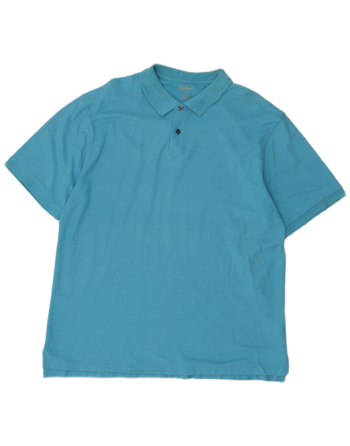 L.L.BEAN Poloshirt til mænd XL Blå bomuld