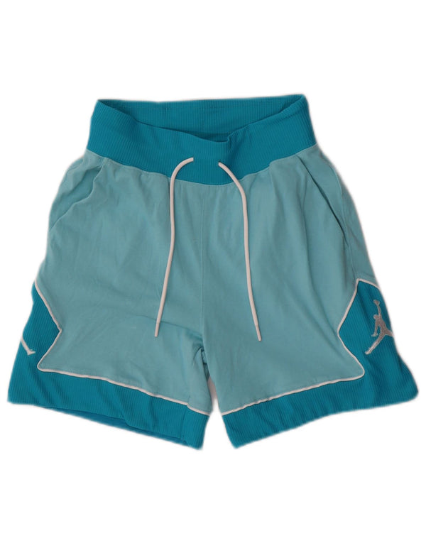 Jordan Dame Loose Fit Sports Shorts UK 6 XS Blå Colourblock Bomuld