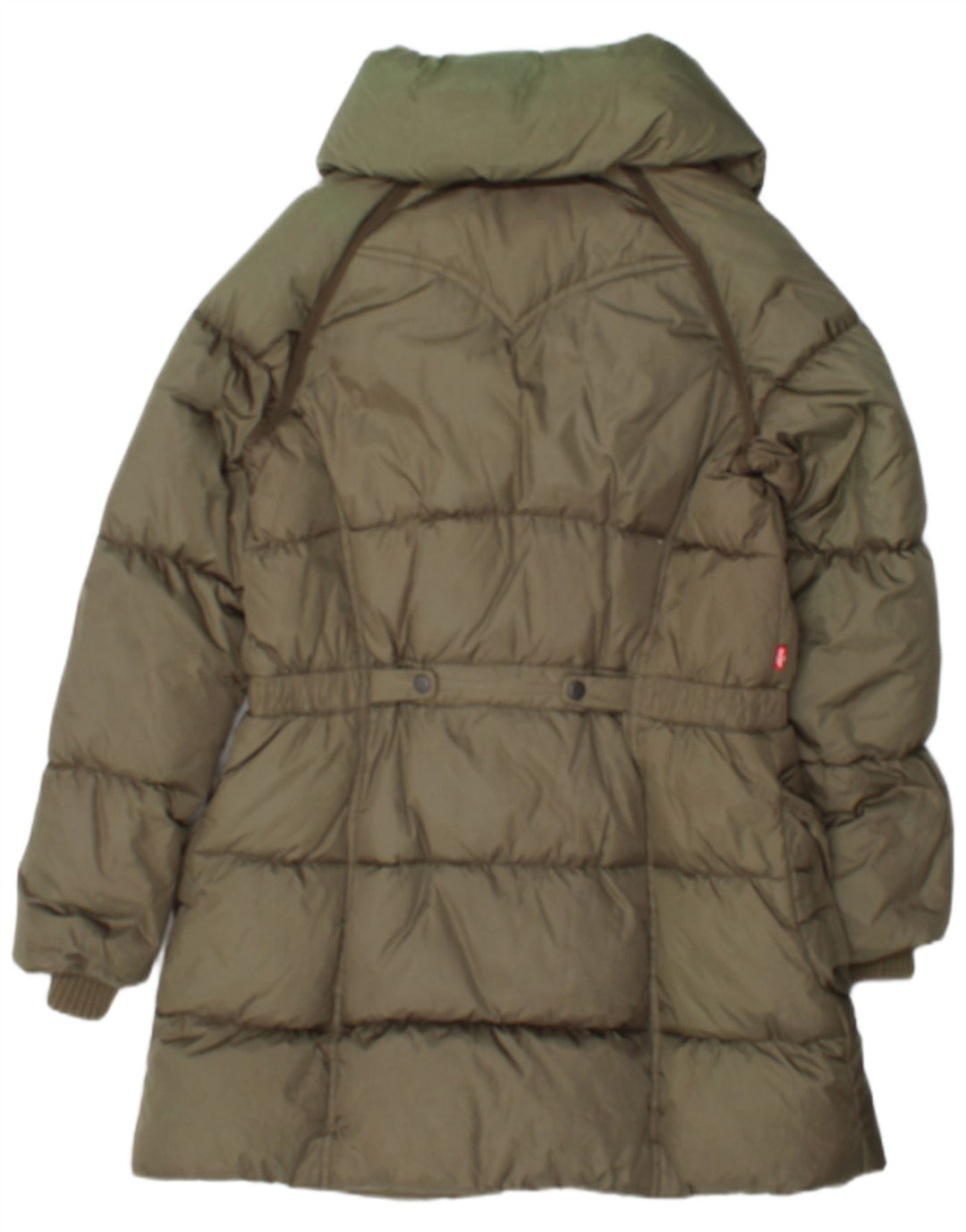 Levi's Kvinders Polstrede Frakke UK 16 Large Grøn Nylon