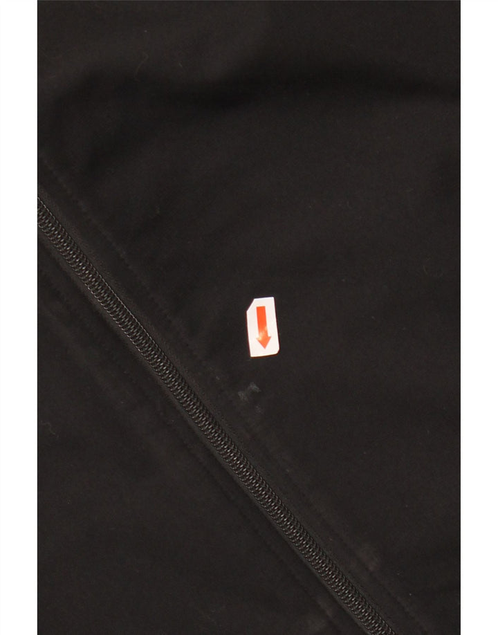 ADIDAS træningsdragt topjakke til kvinder UK 12/14 Medium Black Polyester