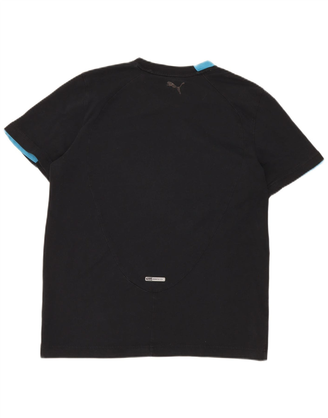 PUMA Grafisk T-shirt til mænd, medium sort bomuld