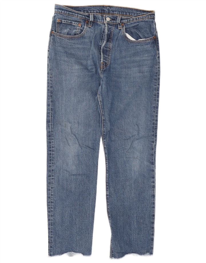Levi's Herre 501 Straight Jeans W30 L30 Blå Bomuld