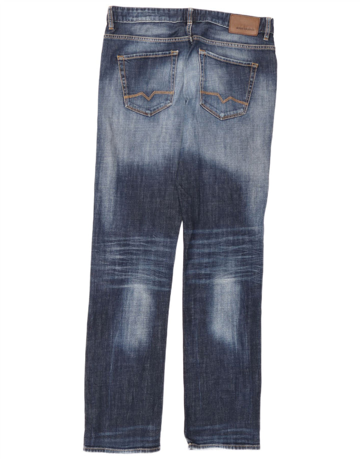 Hugo Boss Straight Jeans til mænd W34 L36 blå bomuld