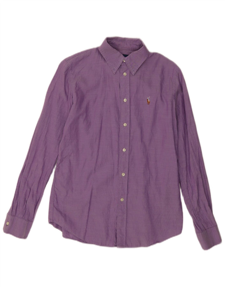 Ralph Lauren Herre Custom Fit skjorte US 6 medium lilla bomuld