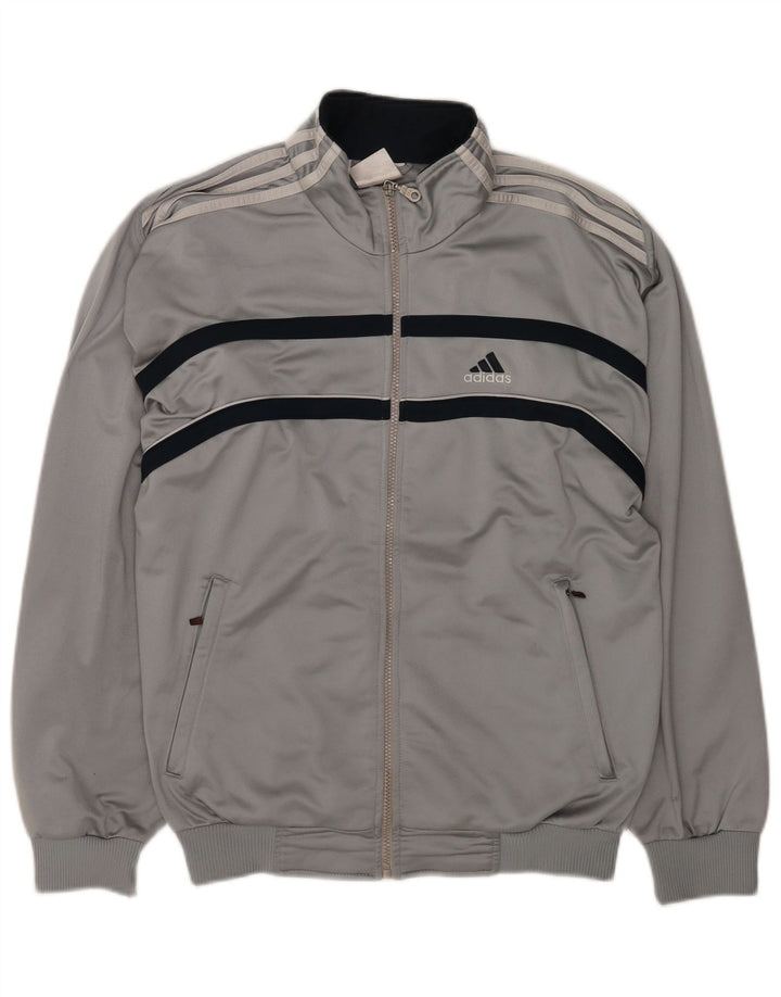 Adidas Herre grafisk træningsdragt Topjakke Stor Grå Colourblock Polyester
