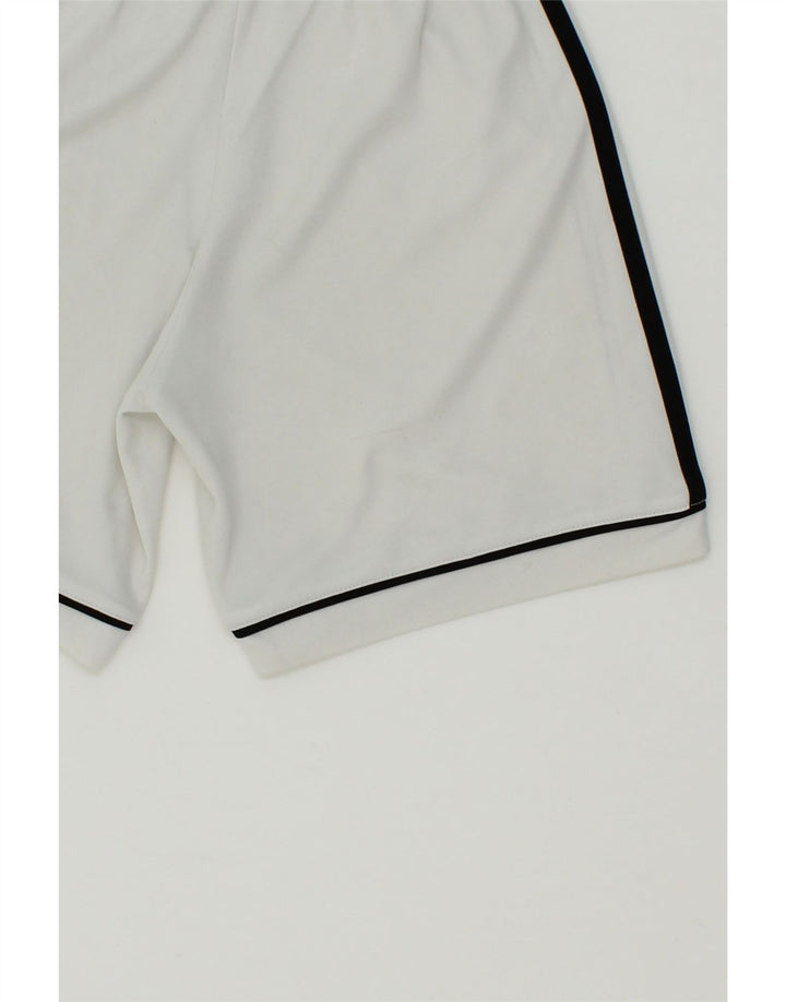 ADIDAS Boys Sport Shorts 7-8 Years White Vintage Adidas and Second-Hand Adidas from Messina Hembry 