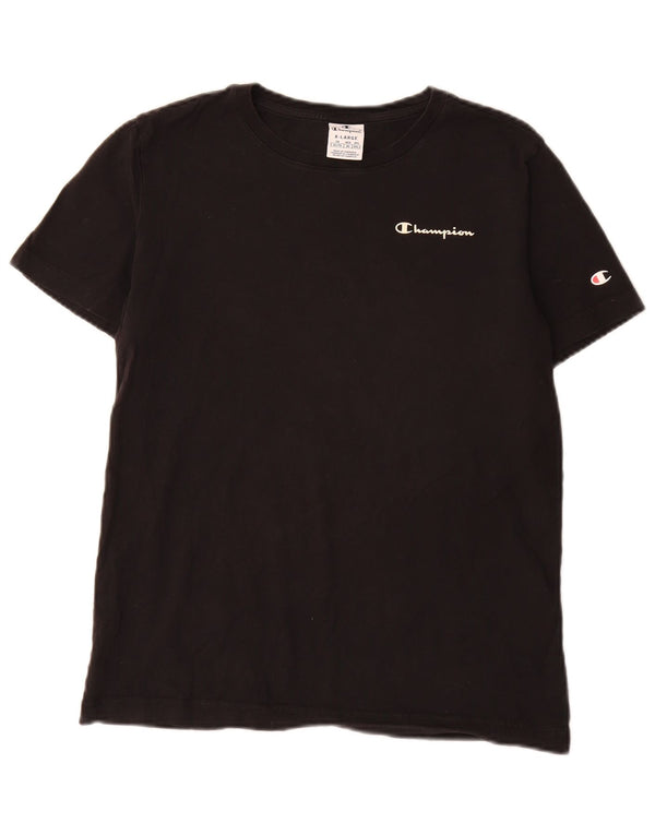 Champion Dame T-Shirt Top UK 18 XL Sort Bomuld