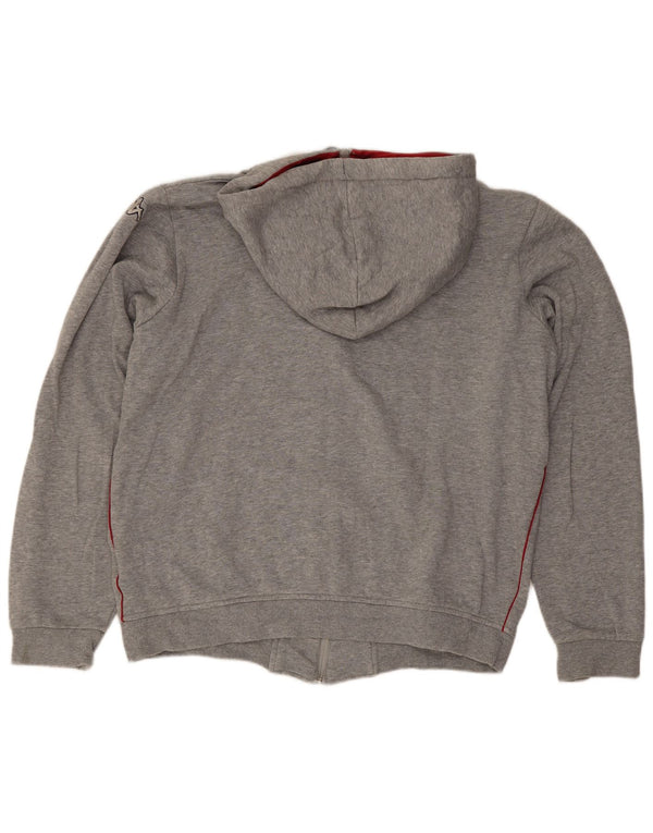 Kappa Dame Grafisk Hættetrøje Sweater UK 14 Medium Grey Bomuld