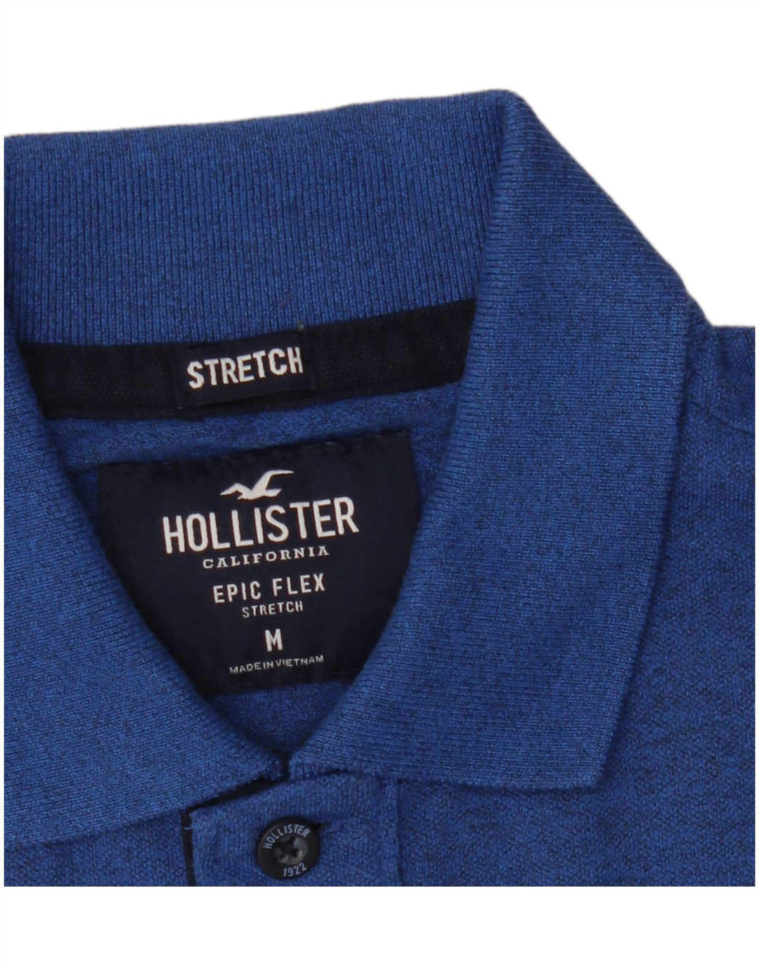 Hollister Stretch Polo Shirt til mænd mellemblå