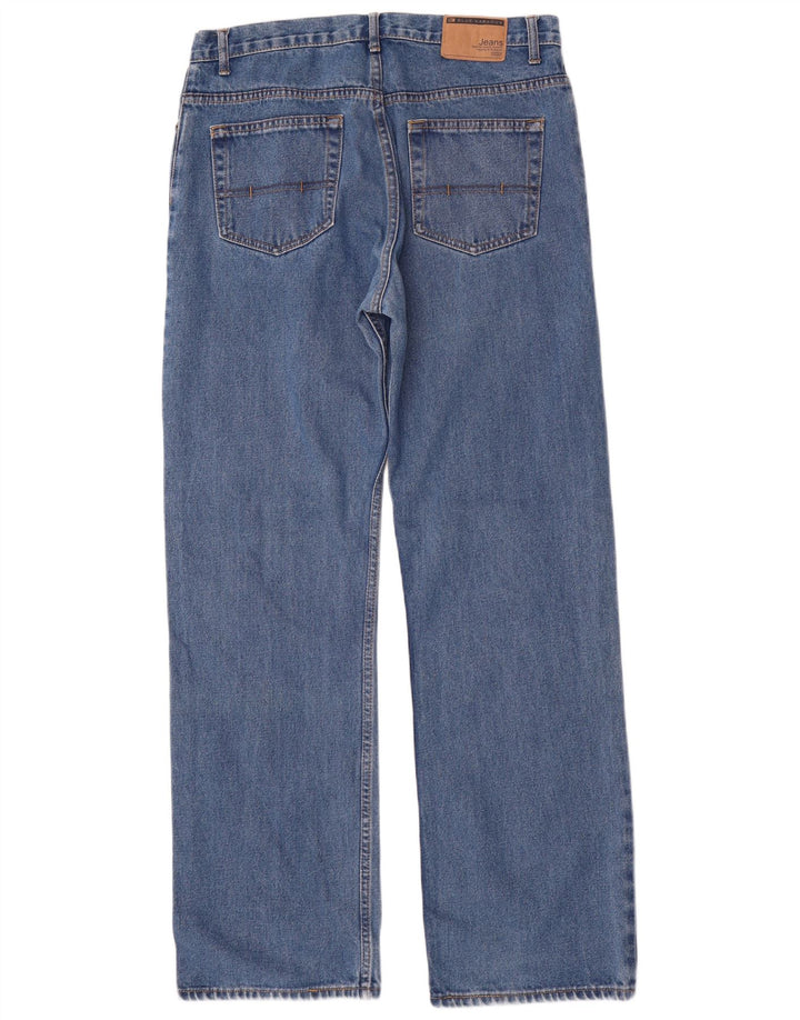 Marks & Spencer Herre Blue Harbor Straight Jeans W34 L33 Bomuld