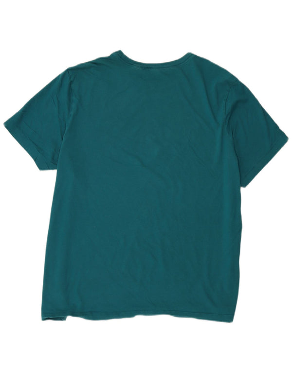 Nike T-shirt top til mænd 2XL turkis bomuld