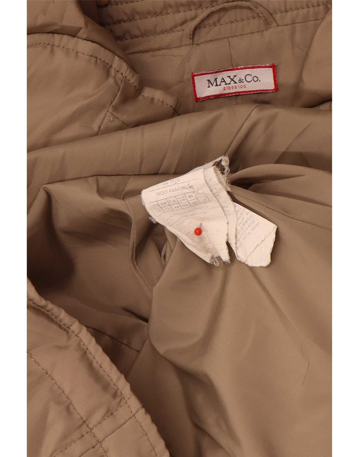 Max & Co. Polstret jakke til kvinder UK 12 Medium Beige Polyester Classic