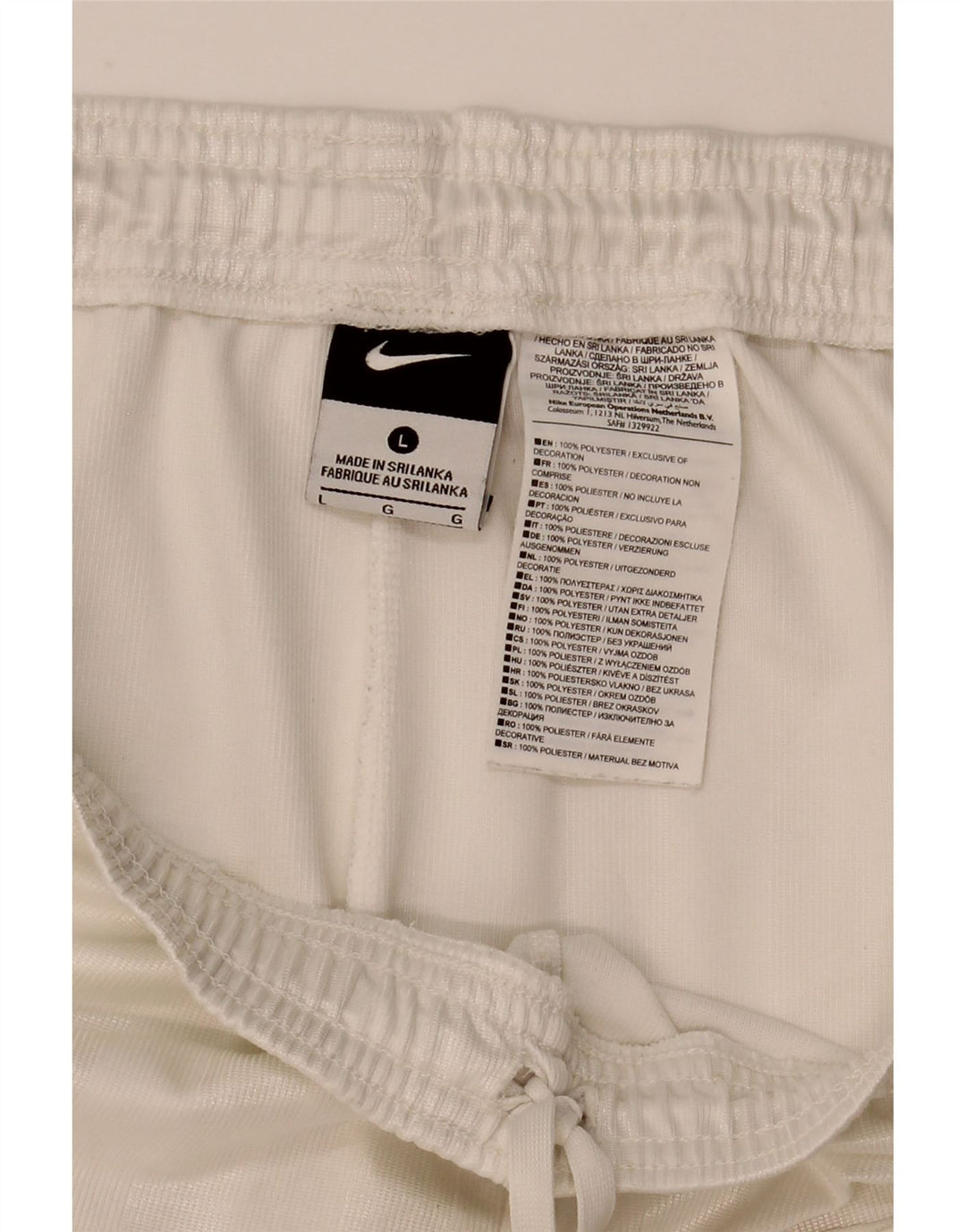 Nike Sportsshorts til mænd, store hvide polyester