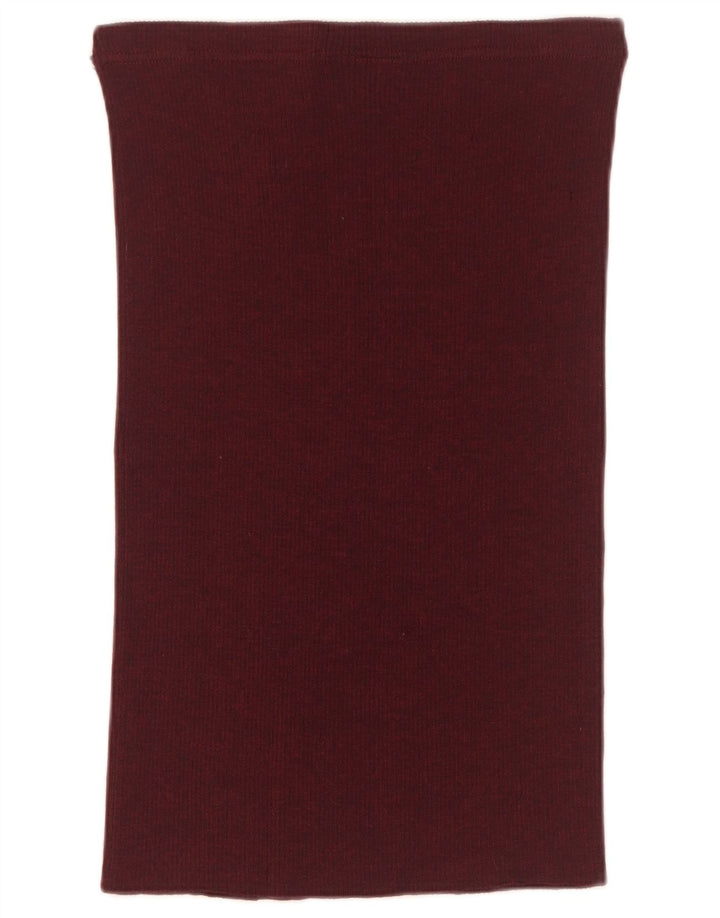 Sevres lige nederdel til kvinder IT 44 Medium W34 Burgundy New Wool