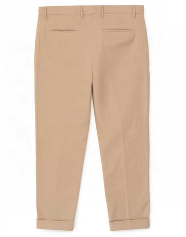 Zara Herre tilspidsede Casual Bukser EU 44 Large W34 L29 Beige Polyester