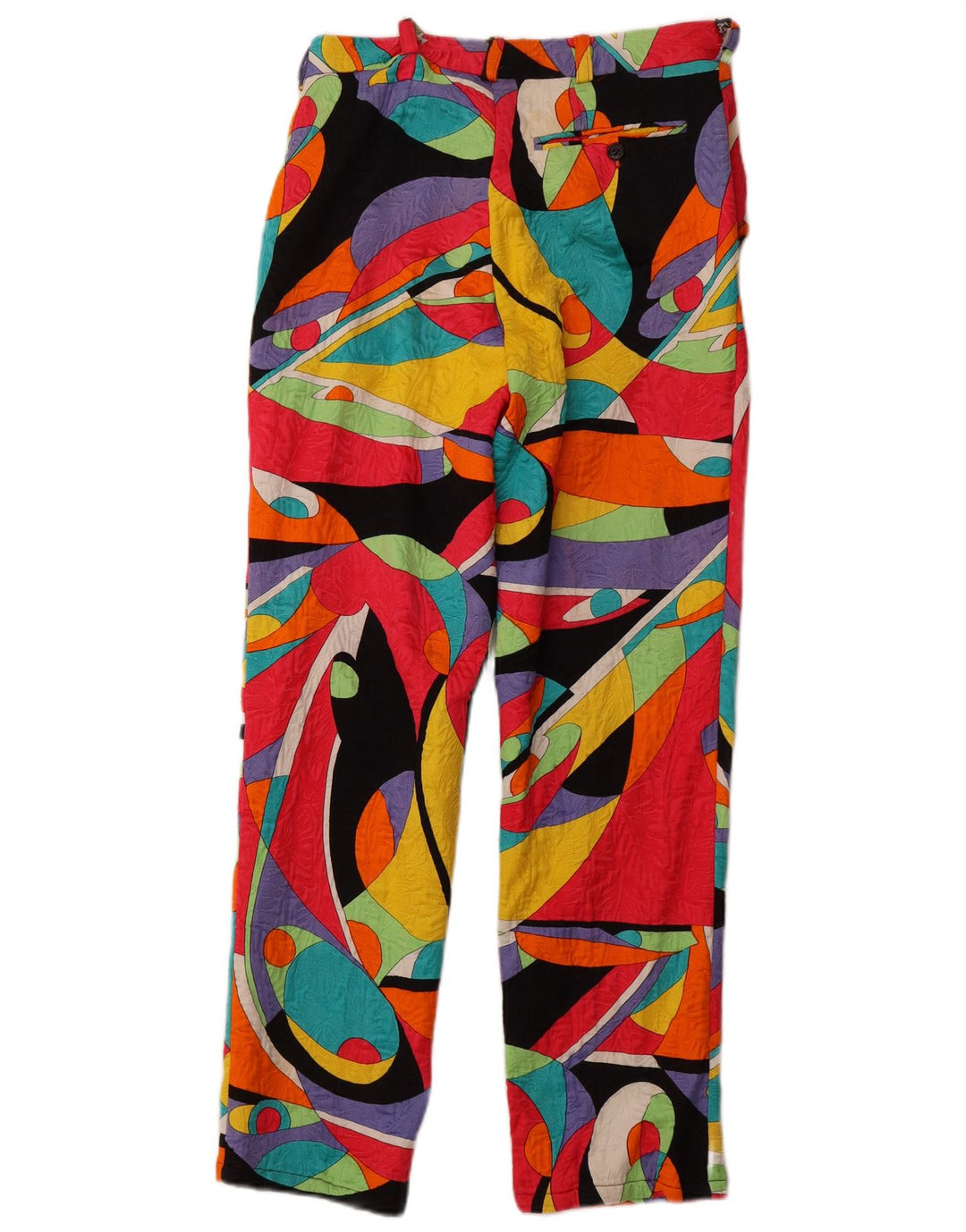 VINTAGE Højtaljede Chinobukser til kvinder IT 46 Large W30 L28 Flerfarvet